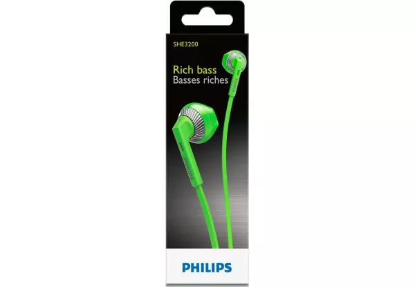 Наушники Philips SHE3200GN Green - фото 4