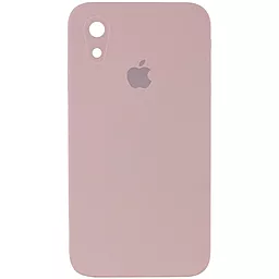 {"ru": "Чехол", "uk": "Чохол"} Silicone Case Full Camera Square для Apple iPhone XR  Pink Sand