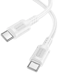 Кабель Borofone BX111 USB Type-C - Type-C 60w 3a 1м PD cable White - мініатюра 2 Кабель Borofone BX111 USB Type-C - Type-C 60w 3a 1м PD cable White - мініатюра 2