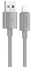 Кабель Hoco X107 Favor USB-A - Lightning 12w 2.4a 1м cable Gray