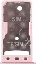 Слот (лоток) SIM-карти Xiaomi Redmi 5A і карти пам'яті Dual SIM Original Rose Gold