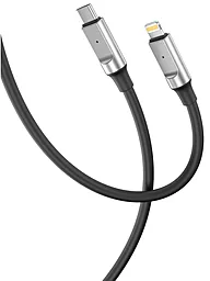 Кабель XO NB-Q252A USB Type-C - Lightning 27w 3a 1м PD сable Black - фото Кабель XO NB-Q252A USB Type-C - Lightning 27w 3a 1м PD сable Black