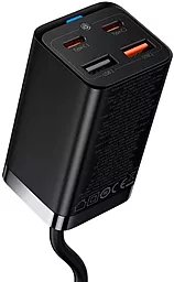 Сетевое зарядное устройство с быстрой зарядкой Baseus GAN 3 Pro Descktop Fast Charger 2U+2C 65W CN Black (CCGP040001) - миниатюра 3