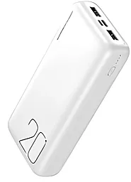 Повербанк XO PR183 Light Display 20000 mAh White - фото Повербанк XO PR183 Light Display 20000 mAh White