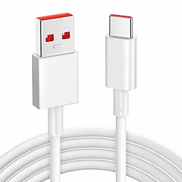 Кабель ArmorStandart Mi Turbo USB-A - Type-C 120w 6a 1м cable White (ARM79588)