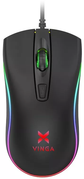 Компьютерная мышка Vinga MS-670 Black - фото 1