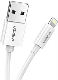 Кабель UGreen US155 USB-A - Lightning 12w 2.4a 2м cable White (20730) - миниатюра 3 Кабель UGreen US155 USB-A - Lightning 12w 2.4a 2м cable White (20730) - миниатюра 3
