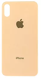 Задняя крышка корпуса Apple iPhone XS (big hole) Gold