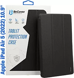 Чехол для планшета BeCover Direct Charge Pen с креплением Apple Pencil для Apple iPad Air 5 (2022) 10.9" Black (708775) - фото Чехол для планшета BeCover Direct Charge Pen с креплением Apple Pencil для Apple iPad Air 5 (2022) 10.9" Black (708775)