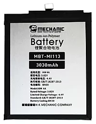 Аккумулятор Xiaomi Redmi 4a / BN30 (3030 mAh) Mechanic