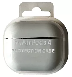 Силиконовый чехол с микрофиброй для AirPods 4/Hoco EW84, EW85, EW27, EW95 White - фото Силиконовый чехол с микрофиброй для AirPods 4/Hoco EW84, EW85, EW27, EW95 White