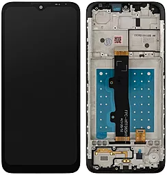 Дисплей Motorola Moto E7 (XT2095) с тачскрином и рамкой, оригинал, Black