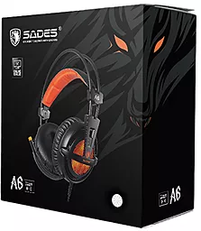 Наушники Sades A6 7.1 Virtual Surround Black/Orange (SAA6BOU) - миниатюра 4