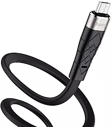 Кабель Hoco X53 Angel USB-A - micro USB 12w 2.4a 1м cable Black - мініатюра 3 Кабель Hoco X53 Angel USB-A - micro USB 12w 2.4a 1м cable Black - мініатюра 3
