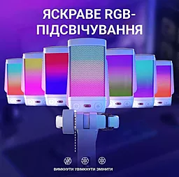 Мікрофон Fifine Q6W White - мініатюра 5 Мікрофон Fifine Q6W White - мініатюра 5