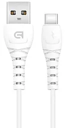 Кабель TOTa VQ-D16 USB-A - Type-C 15w 3a 1м cable White - фото Кабель TOTa VQ-D16 USB-A - Type-C 15w 3a 1м cable White