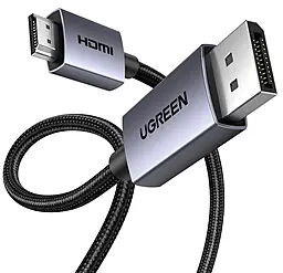 Видеокабель DP125 DisplayPort - HDMI v2.0 30hz 1.5m black (35841) Ugreen - фото Видеокабель DP125 DisplayPort - HDMI v2.0 30hz 1.5m black (35841) Ugreen