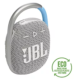 Колонки акустичні JBL Clip 4 Eco White (JBLCLIP4ECOWHT) - мініатюра 2