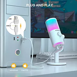 Микрофон Maono DM30 RGB White - миниатюра 6 Микрофон Maono DM30 RGB White - миниатюра 6