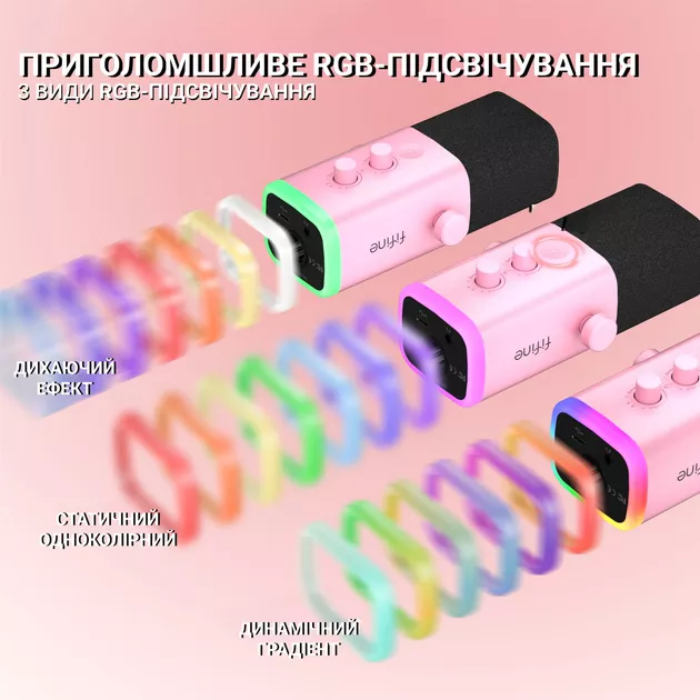 Микрофон Fifine TAM8P Pink - фото 7