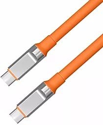 Кабель Walker C915 USB Type-C - Type-C 60w 3a 1м PD cable Orange - мініатюра 2 Кабель Walker C915 USB Type-C - Type-C 60w 3a 1м PD cable Orange - мініатюра 2