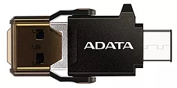 Кардридер ADATA microSD OTG USB-C + USB-A (ACMR3PL-OTG-RBK)