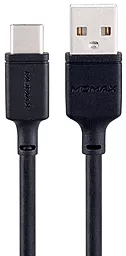 USB Кабель Momax Zero 3A 0.3M USB Type-C Cable Black