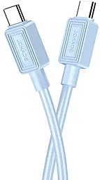 Кабель Jokade JA029 USB Type-C - Type-C 100w 5a 1м PD cable Sky Blue - фото Кабель Jokade JA029 USB Type-C - Type-C 100w 5a 1м PD cable Sky Blue