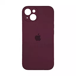Чохол Silicone Case Full Camera для Apple iPhone 14 Marsala