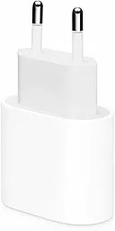Мережевий зарядний пристрій з швидкою зарядкою Apple 18W USB-C Power Adapter OEM HQ Copy white
