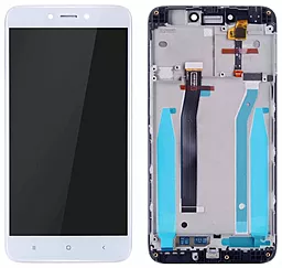 Дисплей Xiaomi Redmi 4X, 4X Pro с тачскрином и рамкой, White - фото Дисплей Xiaomi Redmi 4X, 4X Pro с тачскрином и рамкой, White