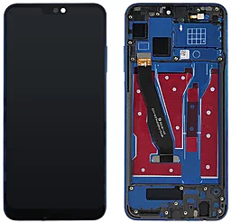 Дисплей Huawei Honor 8X, Honor 9X Lite, Honor View 10 Lite з тачскріном і рамкою, Blue