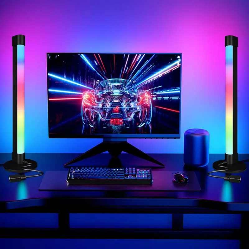 Настольная LED лампа Epik RGB 5V Panel 2 Bluetooth Black - фото 5