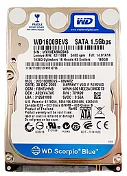 Жесткий диск для ноутбука Western Digital Scorpio Blue 160 GB 2.5 (WD1600BEVS_)