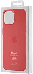 Чехол Apple Silicone Case Full with MagSafe and SplashScreen для Apple iPhone 15 Guava - миниатюра 3