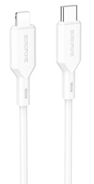 Кабель Borofone BX70 USB Type-C - Lightning 20w 3a 1м PD сable White - фото 1