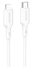 Кабель Borofone BX70 USB Type-C - Lightning 20w 3a 1м PD сable White - фото Кабель Borofone BX70 USB Type-C - Lightning 20w 3a 1м PD сable White