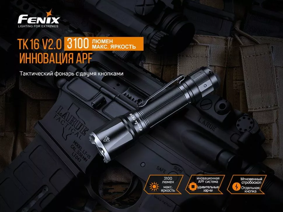 Фонарик аккумуляторный Fenix TK16 V2.0 (1x21700) Зелёный - фото 4