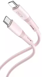 USB PD Кабель XO NB-Q226B 60W USB Type-C - Type-C Cable Pink
