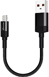 Кабель Grand-X USB-A - Lightning 12w 2.4a 0.2м cable Black (FM-20L)