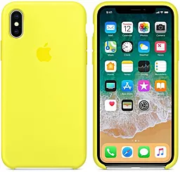 Чехол Silicone Case для Apple iPhone XS Max Yellow