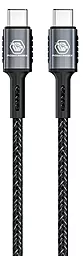Кабель Powermax Bravo USB Type-C - Type-C 65w 3.25a 1м PD cable Black (PWRMX042PDСС) - миниатюра 2 Кабель Powermax Bravo USB Type-C - Type-C 65w 3.25a 1м PD cable Black (PWRMX042PDСС) - миниатюра 2
