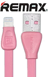 Кабель Remax Martin USB-A - Lightning 12w 2.4a 1м cable Pink (RC-028i) - фото Кабель Remax Martin USB-A - Lightning 12w 2.4a 1м cable Pink (RC-028i)