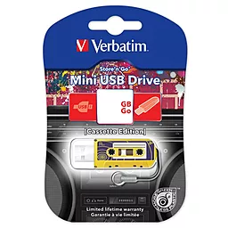 Флешка Verbatim 16GB Mini Cassette Edition Yellow USB 2.0 (49399) - мініатюра 2