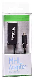 Відео-перехідник PowerPlant Micro USB to HDMI-F MHL Black (KD00AS1240) - мініатюра 2
