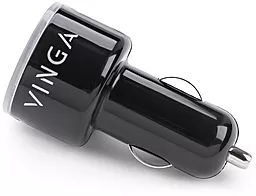 Автомобильное зарядное устройство Vinga CB 333 Duplet USBx2ports 2.1A (APA0333BK) - миниатюра 8