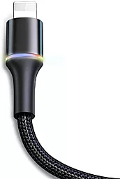Кабель USB Baseus Halo Data Cable 2.4A 0.5M Lightning Cable Black (CALGH-A01) - миниатюра 2