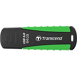 Флешка Transcend JetFlash 810 USB 3.0 64Gb (TS64GJF810) Black/Green - фото Флешка Transcend JetFlash 810 USB 3.0 64Gb (TS64GJF810) Black/Green
