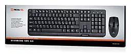 Комплект (клавиатура+мышка) REAL-EL Standard 505 Kit (EL123100013) Black - миниатюра 3