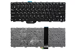 Клавіатура для ноутбуку Asus Eee PC 1011 1011CX 1011PX Black
